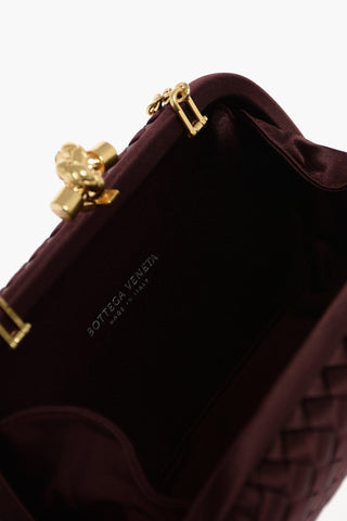 KNOT Silk Clutch with Intertwined Motif and Shoulder Strap