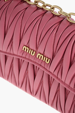 Metalassé Leather Clutch with Shoulder Strap