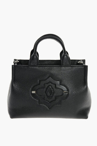 Textured Leather TAYLOR EDGE Hand Bag with Shoulder Strap