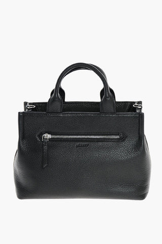 Textured Leather TAYLOR EDGE Hand Bag with Shoulder Strap
