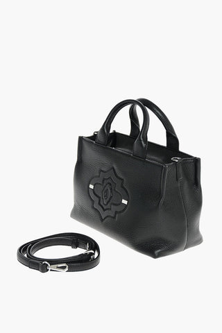 Textured Leather TAYLOR EDGE Hand Bag with Shoulder Strap