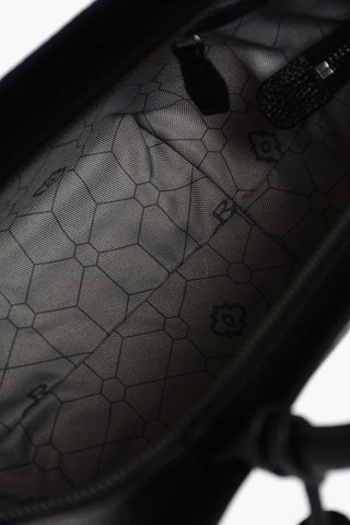 Borsa a Mano NERITT in Pelle Martellata con Nappine e Tracolla