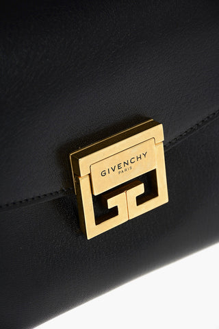 Leather Shoulder Bag with Chain