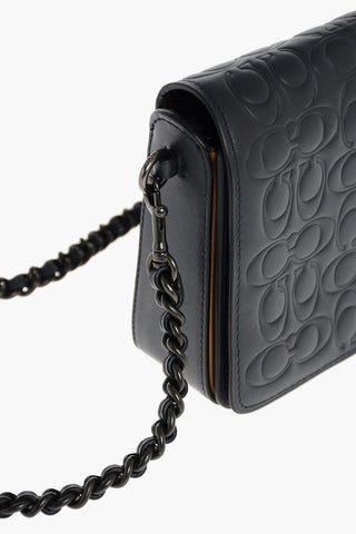 Monogram Leather Shoulder Bag with Inner Purse