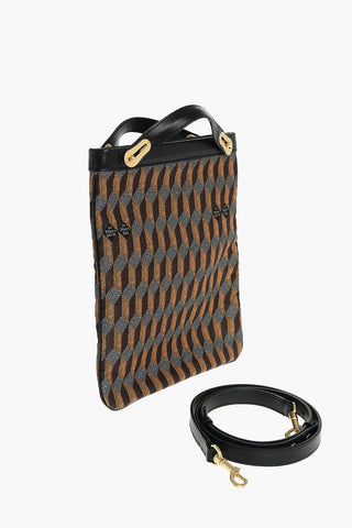 Geometric Patterned L'ELYSEE Hand Bag