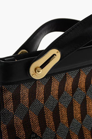 Geometric Patterned L'ELYSEE Hand Bag