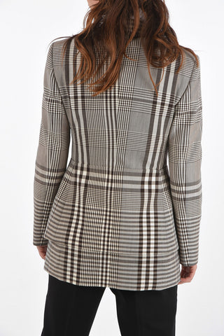 Tartan Blazer with Front Buttoned Martingale