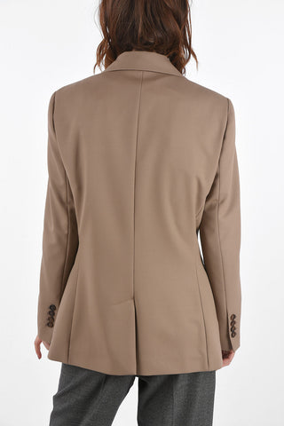 Single-breasted Half-lined Virgin Wool Blazer