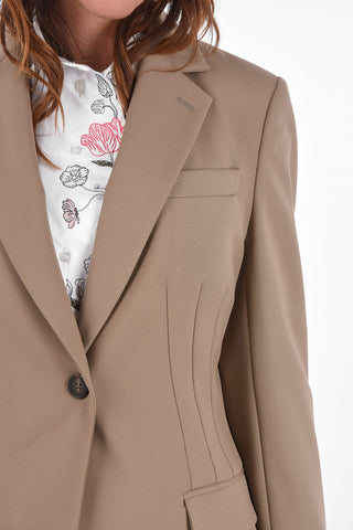 Single-breasted Half-lined Virgin Wool Blazer