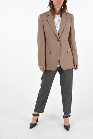 Single-breasted Half-lined Virgin Wool Blazer