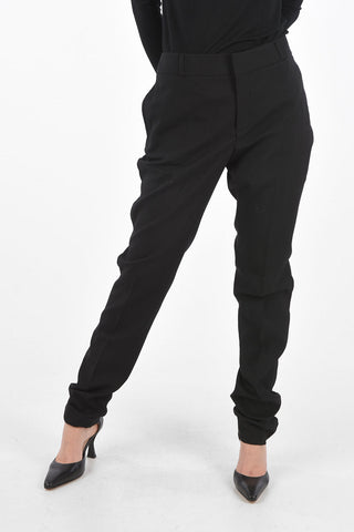 Wool Tuxedo Pants with Pleat