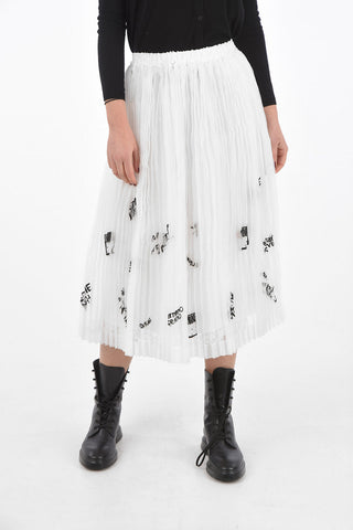 Pleated Tulle GET ME HIGH Midi Skirt