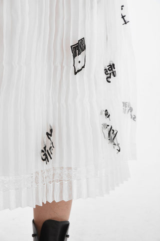 Pleated Tulle GET ME HIGH Midi Skirt