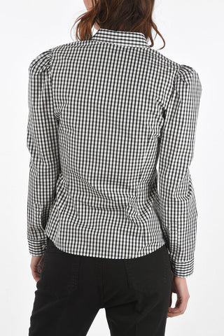 Gingham Shirt with Standard Collar