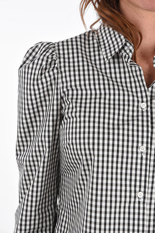 Gingham Shirt with Standard Collar