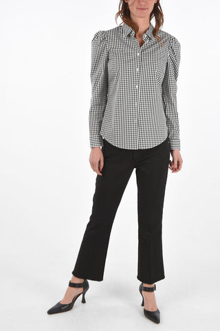 Gingham Shirt with Standard Collar
