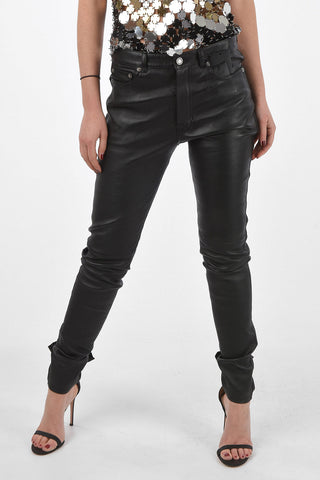 5 Pocket Skinny Lambskin Pants