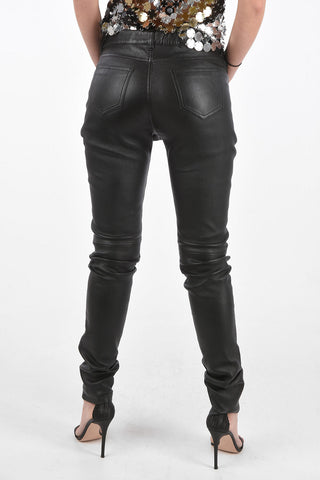 5 Pocket Skinny Lambskin Pants