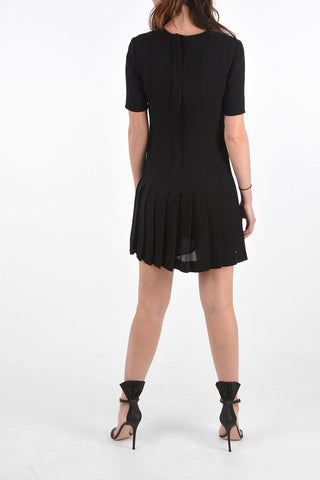 Pleated Mini Dress