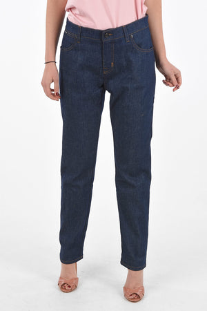 5 Pocket Denims with Belt Loops and Embroidered Logo
