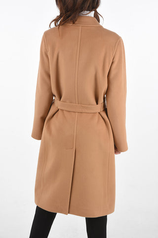 Double-breasted ANNE Coat with Mink Flap Pockets