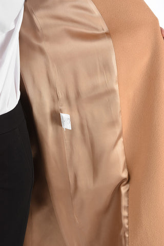 Double-breasted ANNE Coat with Mink Flap Pockets
