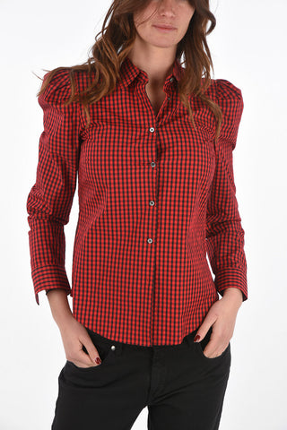 Gingham Shirt with Standard Collar