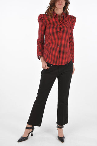 Gingham Shirt with Standard Collar