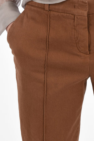 4 Pocket Slim Fit Pants with Belt Loops and Hidden Fastening