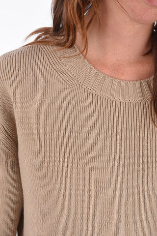 Crew Neck Pullover with Porthole