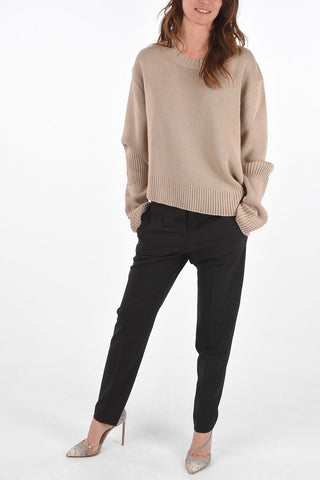 Crew Neck Pullover with Porthole