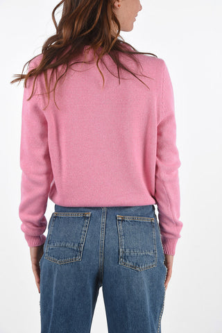 Crew Neck CF MASCOTTE Sweater with Embroidery and Apllication