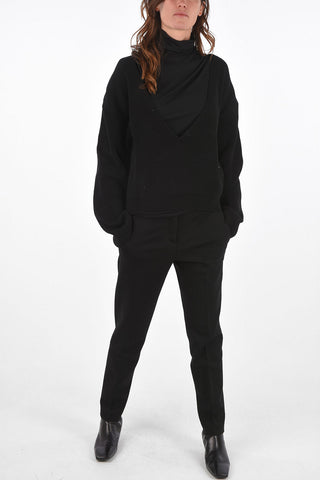 Ribbed V neck sweater