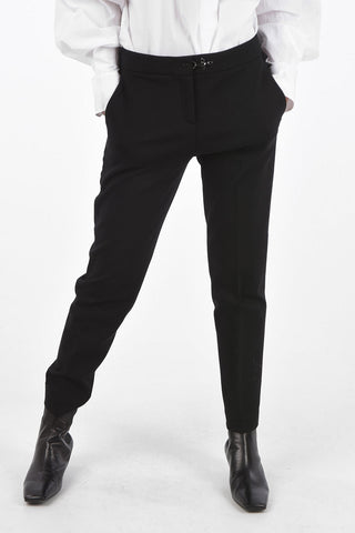 Low Rise Pants with 4 Pockets and Snap Hook Closure