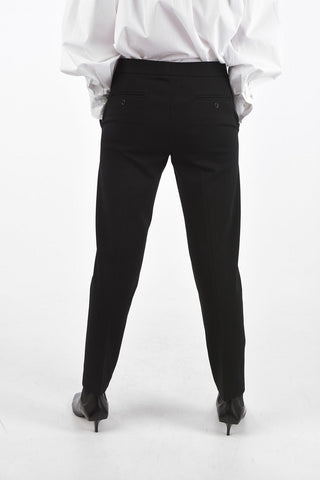 Low Rise Pants with 4 Pockets and Snap Hook Closure