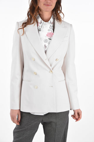 Blazer Doppiopetto con Rever a Lancia e Tasche a Filo