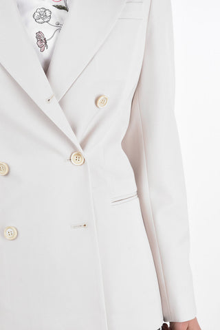 Blazer Doppiopetto con Rever a Lancia e Tasche a Filo