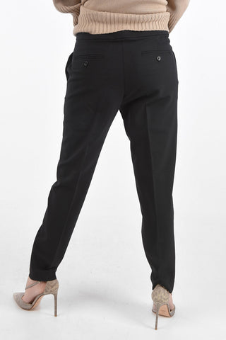 Low Rise Pants with 4 Pockets and Snap Hook Closure