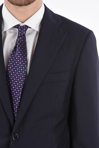 SUPER150’S Virgin Wool Cuffed Hem Pants Suit