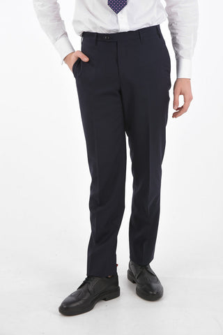 SUPER150’S Virgin Wool Cuffed Hem Pants Suit