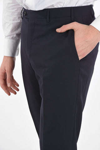 SUPER150’S Virgin Wool Cuffed Hem Pants Suit