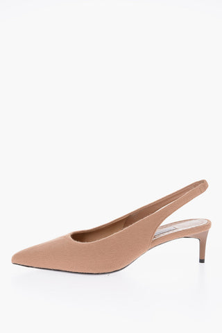 Slingback CARLA feltro in lana Point toe 5cm