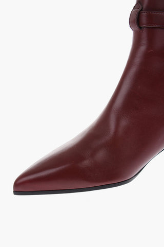 5cm leather Booties