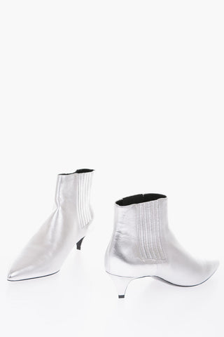 5cm metallic leather CHELSEA Booties