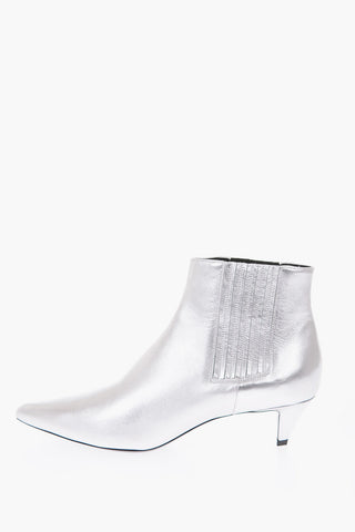 5cm metallic leather CHELSEA Booties