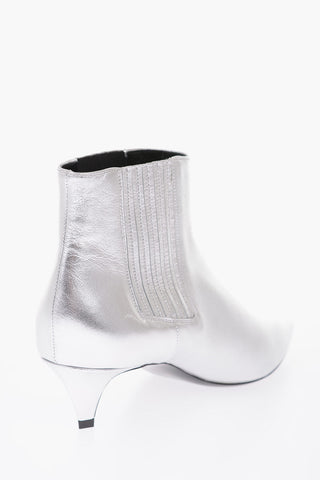 5cm metallic leather CHELSEA Booties