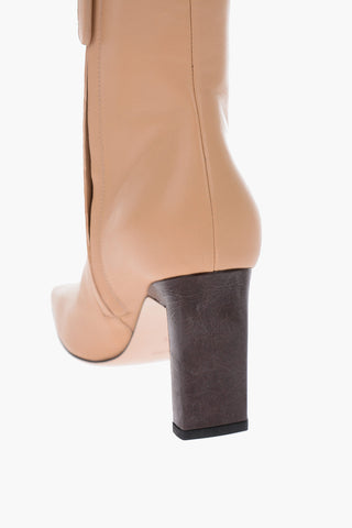 Tronchetto ISA in pelle con zip laterale 9cm