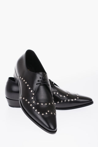 Scarpe Derby JACNO SHINY in pelle con borchie