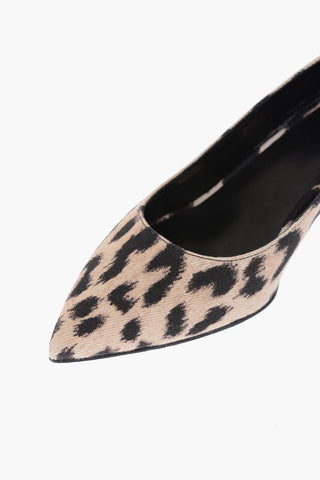 5cm cheetah-print pumps