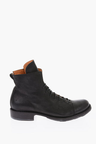 Stivaletti Derby ECTOR-19 in pelle con zip laterale